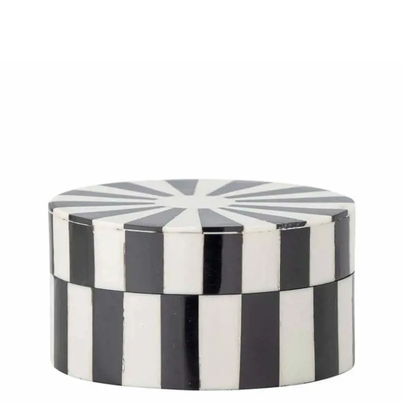 Bloomingville Ilana Box with Lid Black Resin